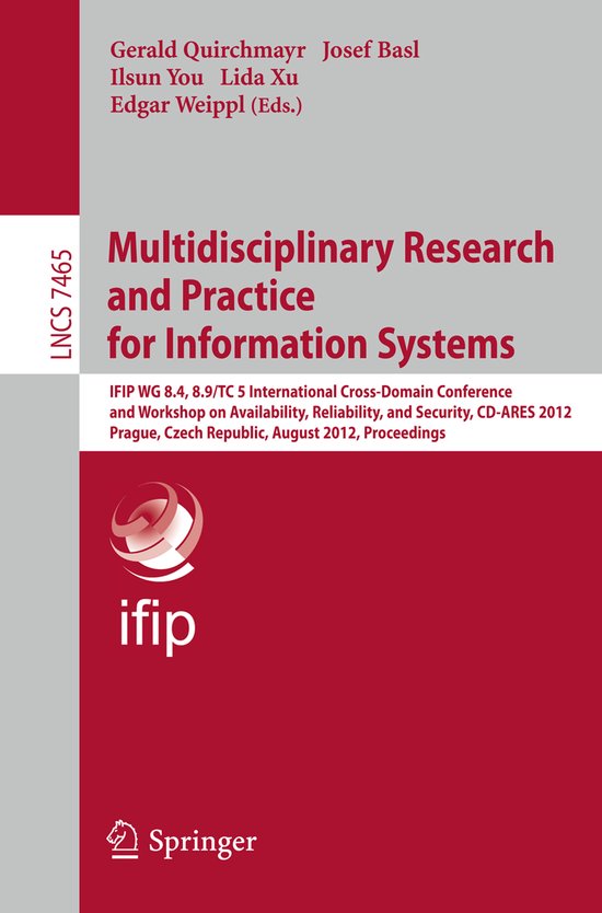 Multidisciplinary Research and Practice for Informations Sys ... - cover