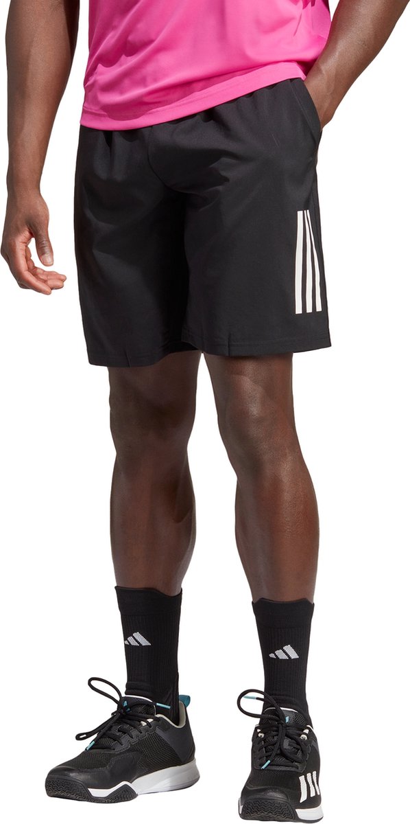 adidas Performance Club 3-Stripes Tennis Short Heren – 2XL 23 CM Zwart