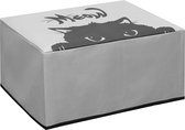 kwmobile hoes geschikt voor Epson Expression Premium XP-7100 - Beschermhoes voor printer - Cover in grijs / zwart - Kat Meow design
