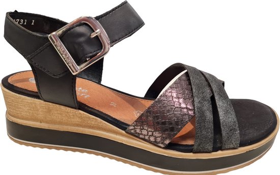 Remonte Sandalen , zomerschoen, sandaal, sleehak, met open hiel in de