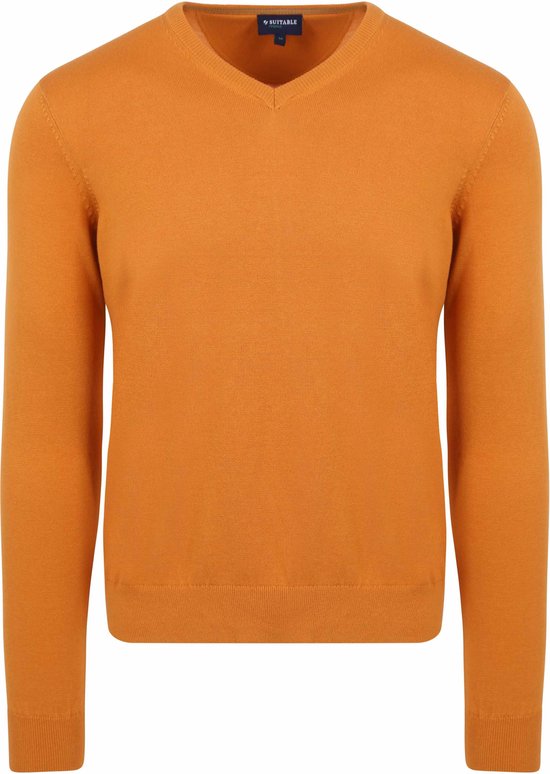Suitable - Respect Vinir Pullover Oranje - Heren - Maat M - Modern-fit