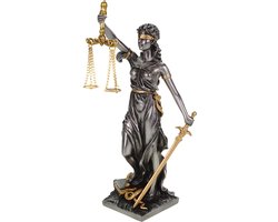 Veronese Design beeld/figuur - Vrouwe Justitia - KLEIN FORMAAT - 21cm - Justitia Romeinse Godin van Rechtvaardigheid