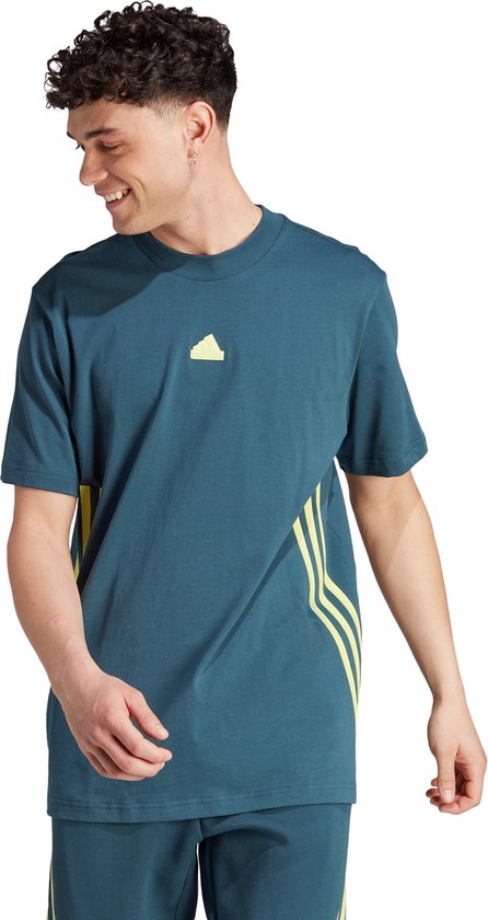 adidas Sportswear Future Icons 3-Stripes T-shirt - Heren - Turquoise- XL