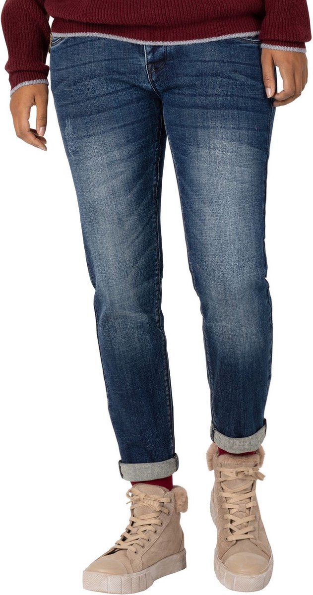 TIMEZONE Dames Jeans Broeken SLIM NALITZ 7/8 slim Fit Blauw W 32 Volwassenen