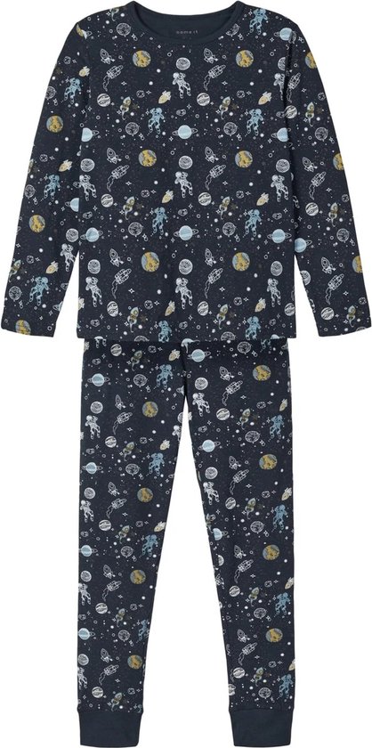 Name it jongens pyjama - Space - 164 - Blauw