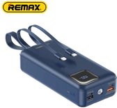 REMAX – RPP-550 30000mAh – PD 20W+ QC 22.5W CÂBLE POWERBANK de charge Fast – Blue