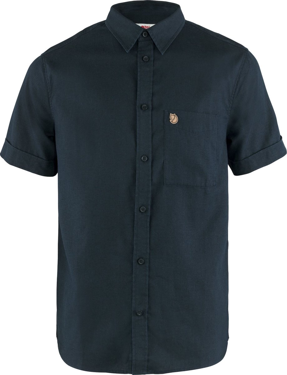 Fjällräven Ovik Travel Shirt SS M – Outdoor Kleding Fleeces en Truien Overhemd korte mouw Multicolor