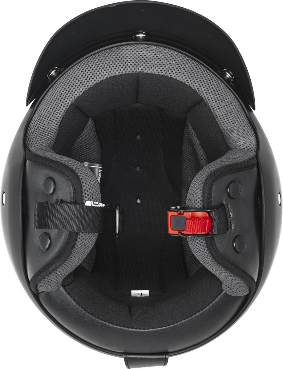 SQIWI Touring Helm - M - Scooterhelm - Motorhelm - Pothelm - Geschikt voor Vespa, Scooter, Brommer, Motor en Snorfiets - Mat Zwart – foto 6