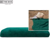 The One Towelling Classic Strandlaken - Strand handdoek - Hoge vochtopname - 100% Gekamd katoen - 100 x 180 cm - Smaragd groen