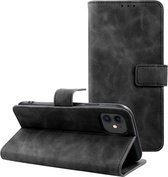 Case2go - Telefoonhoesje geschikt voor iPhone 12/12 Pro - Wallet Book Case - Met Magnetische Sluiting - Zwart