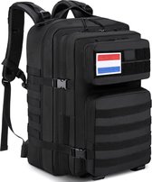Bol.com YONO Militaire Rugzak - Tactical Backpack Leger - 45L - Zwart aanbieding
