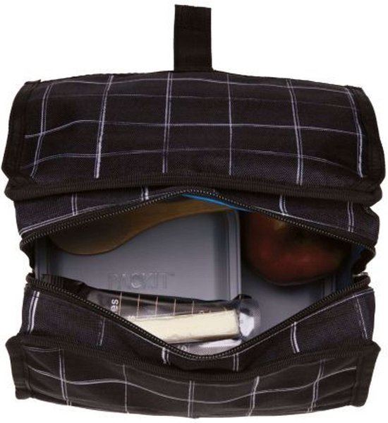 Pack It - Koeltas Lunch Grid - Polyester - Zwart van Pack It — afbeelding 3