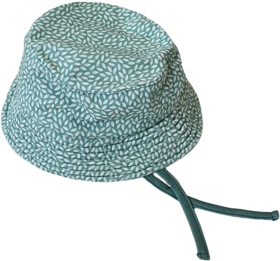 Ducksday - Chapeau de soleil résistant aux UV pour bébé - UPF50+ - Katoen - Toucan - Vert - taille 74/80