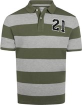 McGregor Poloshirt Stripe Heritage 21 Polo Rf Mm231 9001 02 5100 Olive Mannen Maat - M