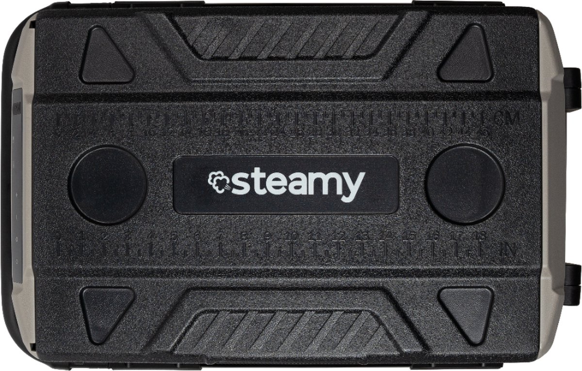 Steamy-E Dual Zone Roller Elektrische Compressor Koelbox Op Wielen - Dual Zone - 40 liter - 12V en 230V - voor auto en camping - Zwart – foto 6