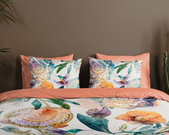 HIP dekbedovertrek mandalas en bloemen - Lits jumeaux 240x200/220 cm - Multi - 100% Katoen satijn — afbeelding 2