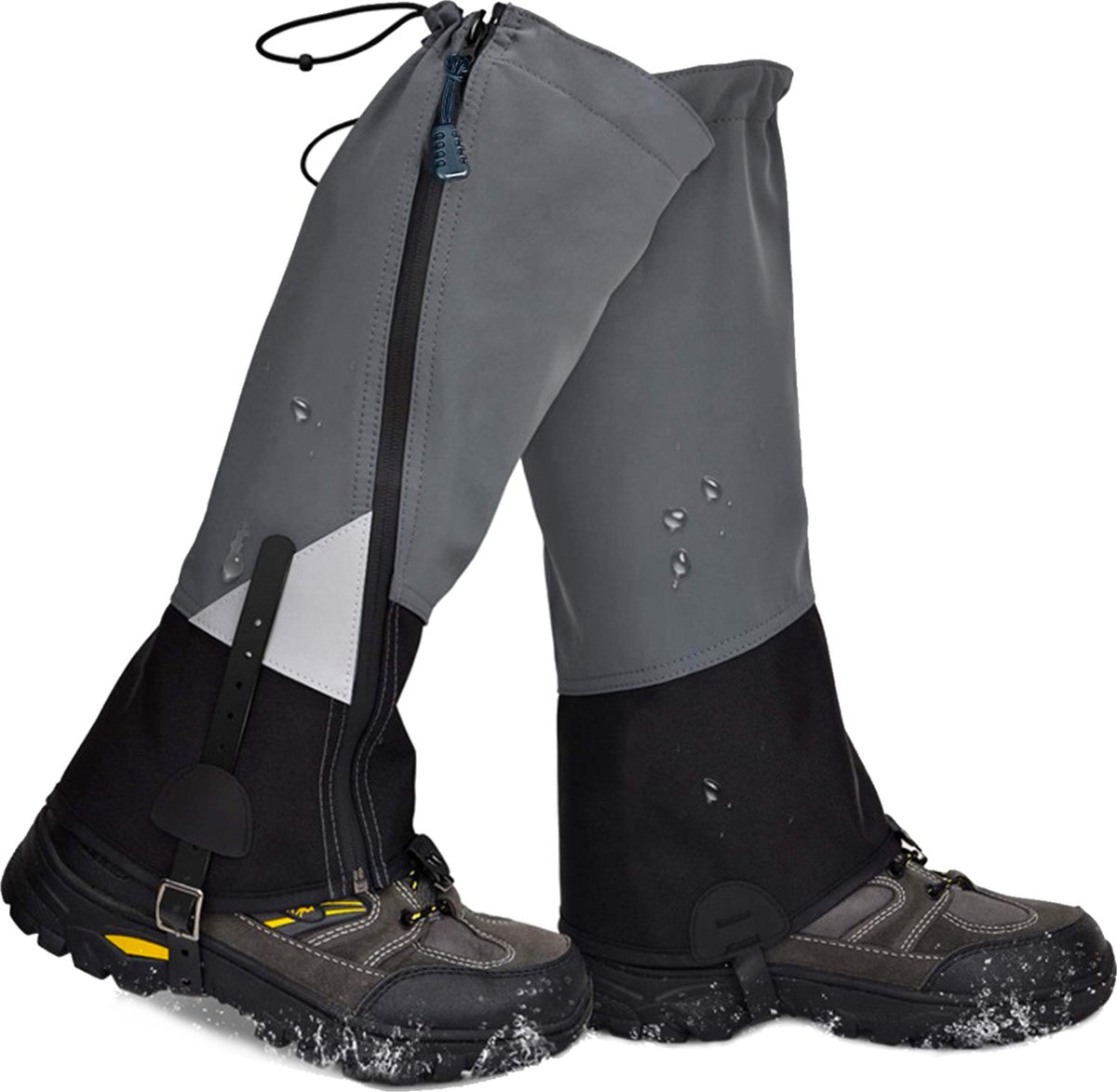Somstyle Luxe Gamaschen Beenkappen Gaiters Waterdicht Grijs