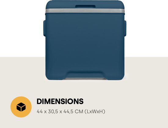 Steamy Cool 30 - Middelgrote koelbox op wielen - 30 Liter - Blauw van Steamy — afbeelding 4
