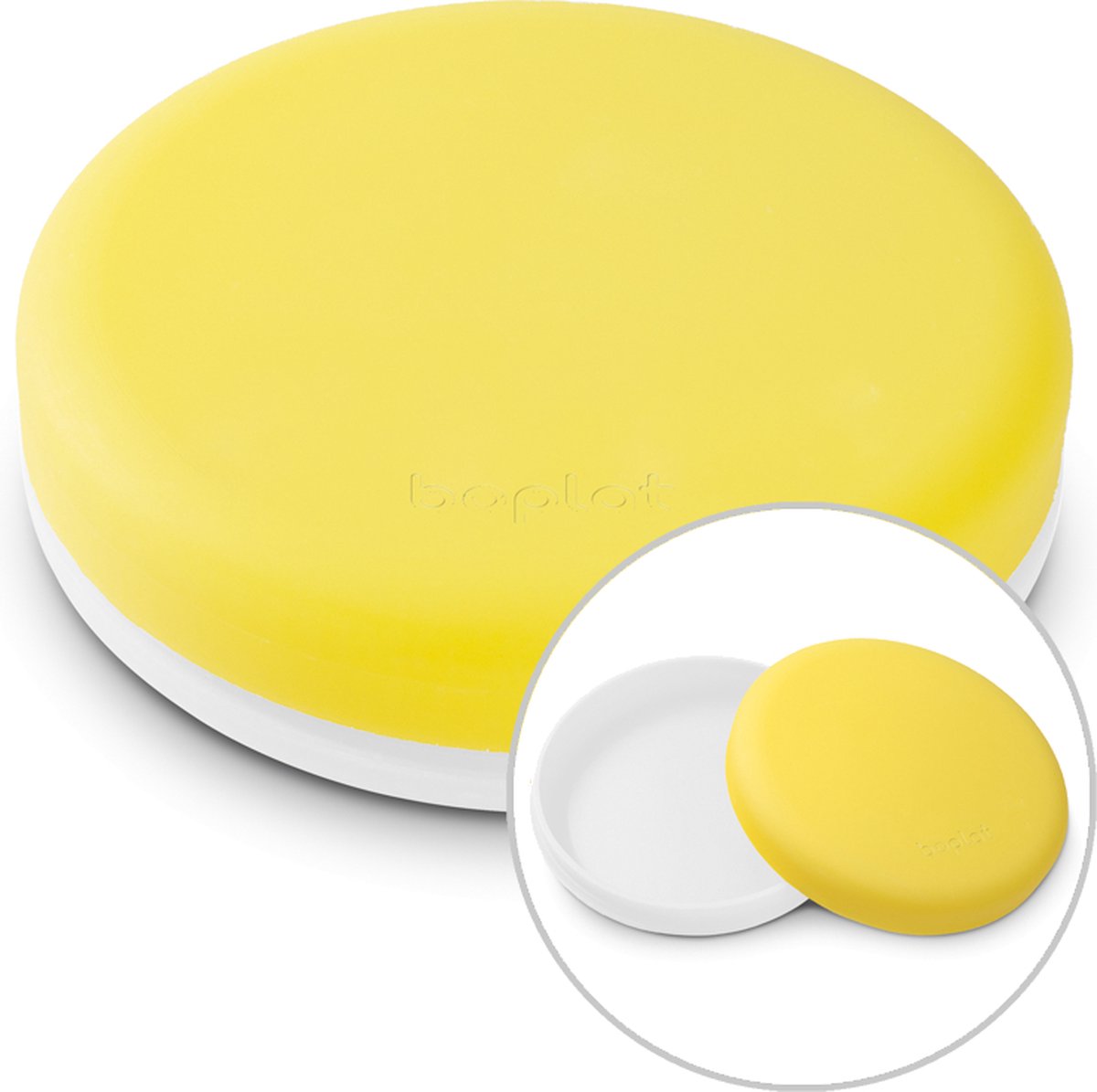Boplat® Lunchbox - Broodtrommel - Bioplastic - BPA vrij - Wit geel