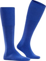 FALKE Airport heren kniekousen - blauw (sapphire) - Maat: 43-44