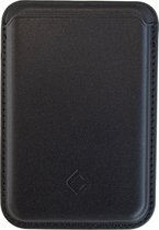 Coverzs wallet met pasjeshouder geschikt voor MagSafe Apple iPhone 12/13/14/15/Mini/Max/Pro/Pro Max/Plus - Kaarthouder - Pasjeshouder voor telefoons - PU leren portemonnee geschikt voor MagSafe (zwart)
