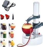 Aardappelschiller - Fruitschiller - Automatisch - Draaibaar - Incl 2 Extra Messen - Keuken Peeling Tool - Wit