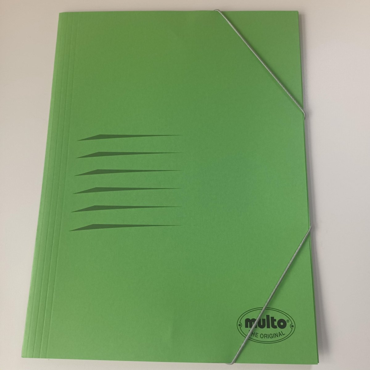 Multo Elastomap Groen Karton Met Elastieken 5730025 FSC C005048 5 Stuks