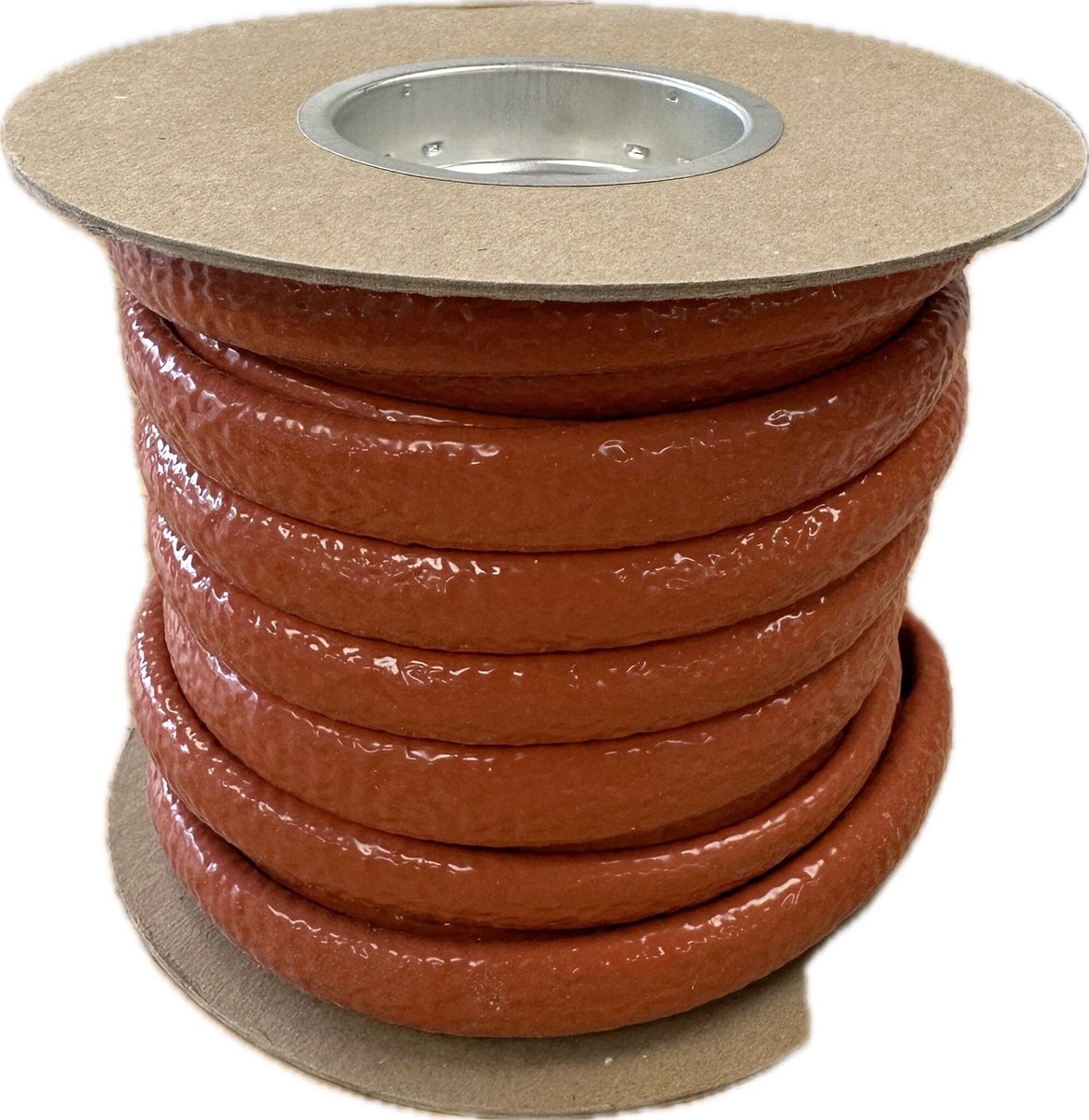 Ø 10 mm x 15m | Hittebestendige silicone isolatiekous - Rood