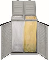 Armoire de rangement Ecocab Outdoor, 2 compartiments séparés, matière : plastique, dimensions : 68 x 39 x 88,7 cm