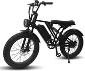 Y24 Fatbike E-Bike 250Watt motorvermogen topsnelheid 25 Km/U 24X4.0” grote Banden 8 Versnellingen afstand 100 km