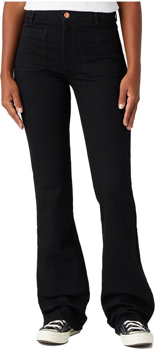 Wrangler Flare Spijkerbroek 26 30 Vrouw Zwart