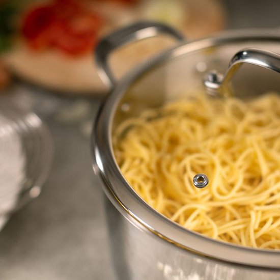 Kuhn Rikon - Allround Series - Casserole 5,4L - Acier inoxydable - Acier inoxydable, Céramique, Gaz, Halogène, Induction