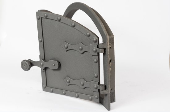 Sellon24 Gietijzeren Ovendeur – Voor Pizzaovens, Broodovens En Tuinovens – Met Hittebestendige Lak En Luchtregeling – Zwart