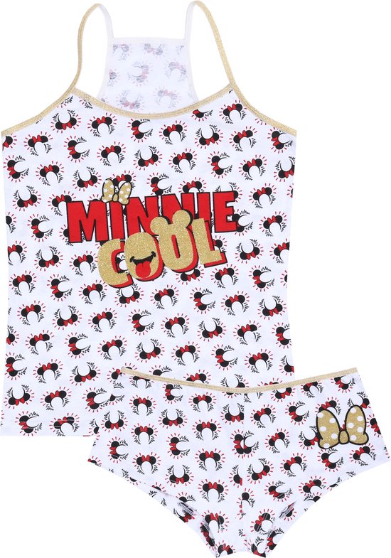 Wit setje: slipje + Minnie Mouse T-shirt DISNEY
