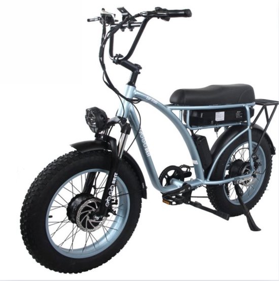 Vilolux® - Gogobest GF750 - Fatbike - Dual Motor - Elektrische Fatbike - Elektrische Fiets - E-bike - Voetsteunen - 2 Personen - 250W - 1 jaar garantie