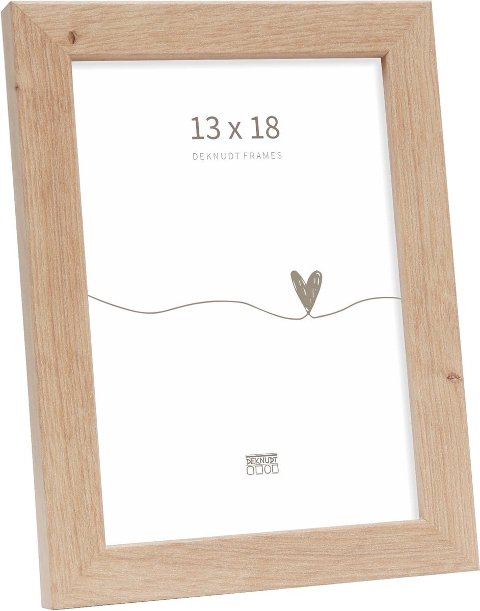 Deknudt Frames fotolijst - S45SH1 - naturel hout - fotomaat: 13x18 cm
