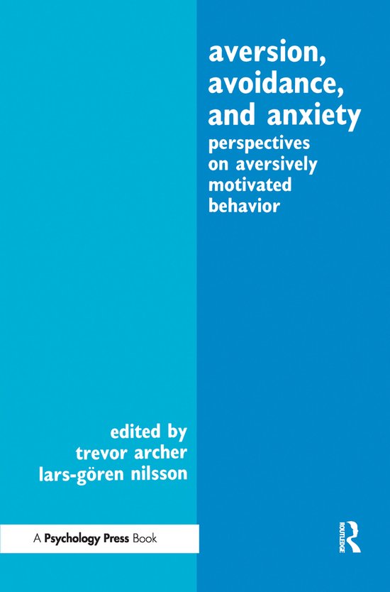 Aversion, Avoidance, and Anxiety - cover