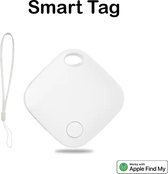 Smarttag Bluetooth-sleutelzoeker, geschikt voor iOS "Zoek Mijn", Bluetooth-tracker Global Tracking voor koffers, portemonnee, huisdieren, sleutels, ouderen, kinderen - Wit