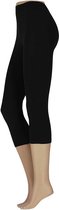 Legging femme coton - Capri - Zwart - L/XL - Leggings dames coton - Leggings dames adultes - Leggings coton