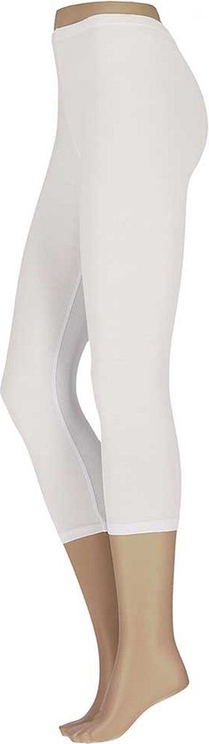 Legging femme en coton - Capri - Wit - XXL - Leggings dames coton - Leggings dames adultes - Leggings coton