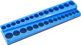porte-accessoires magnétique hbm pour 30 pièces 3/8 pouces métrique, bleu