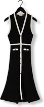 Liu Jo Crepe Fancy Lady Dress Jurken Dames - Kleedje - Rok - Jurk - Zwart - Maat S