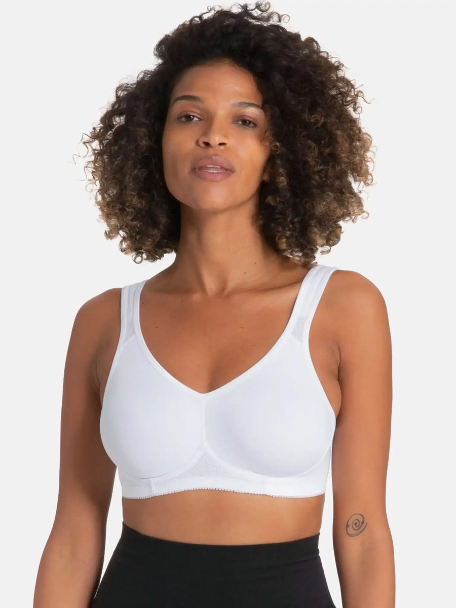 Dorina Racerback Sport BH - Flex - Stevige sport bh - Verstelbare bandjes - 80B - Wit