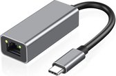 TOJ USB Type C Ethernet Adapter RJ45 1000Mbps - Gigabit - USBC Hub - Spacegrey