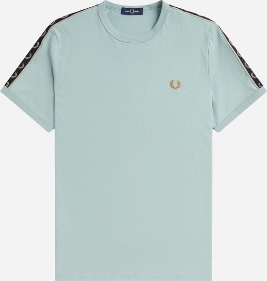 Fred Perry Contrast tape ringer t-shirt - slvblu warmgrey
