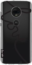 Casetastic Motorola Moto G7 / Moto G7 Plus Hoesje - Softcover Hoesje met Design - Written Love Black Print