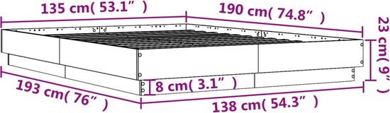 vidaXL-Bedframe-bewerkt-hout-betongrijs-135x190-cm