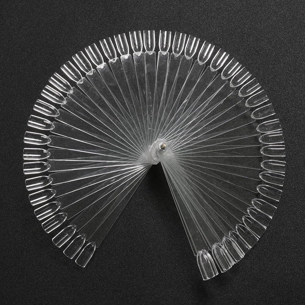 Goedkoopste 50 Valse Nail Art Tips Sticks Display Fan Board Polish Practice Clear