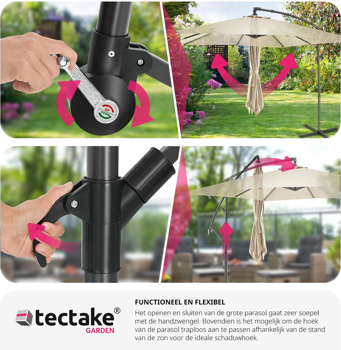 Rechthoekige parasols van . Bekijk ons complete aanbod