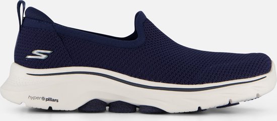 "Skechers Go Walk 7 - Ivy Chaussures à enfiler pour femmes - Bleu foncé ; Wit - Taille 39"